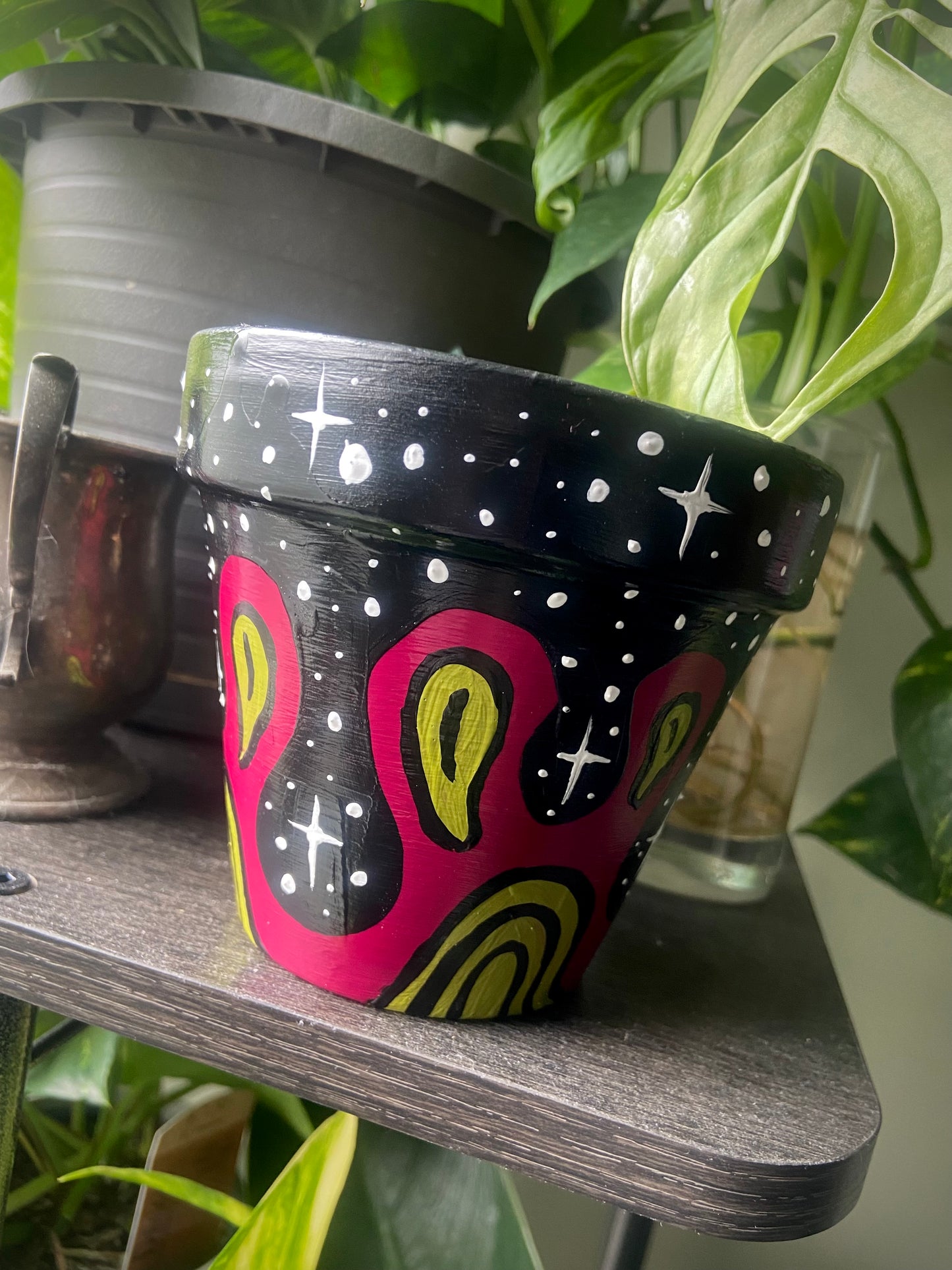 4 Inch Hand Painted Pot