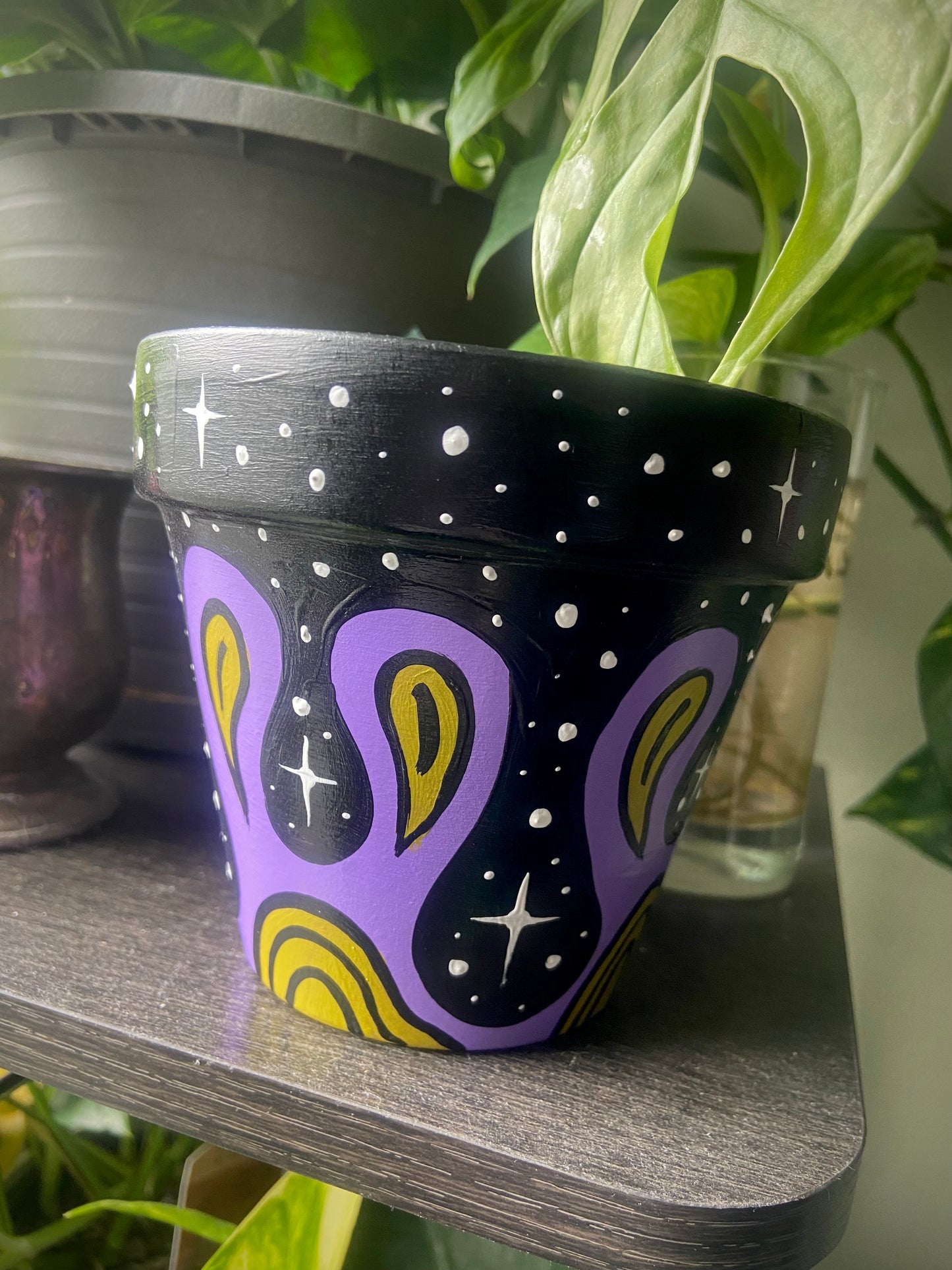 4 Inch Hand Painted Pot