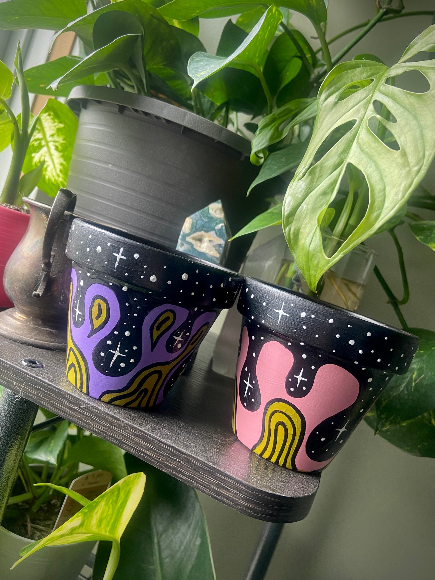 3 Inch Hand Painted Pot