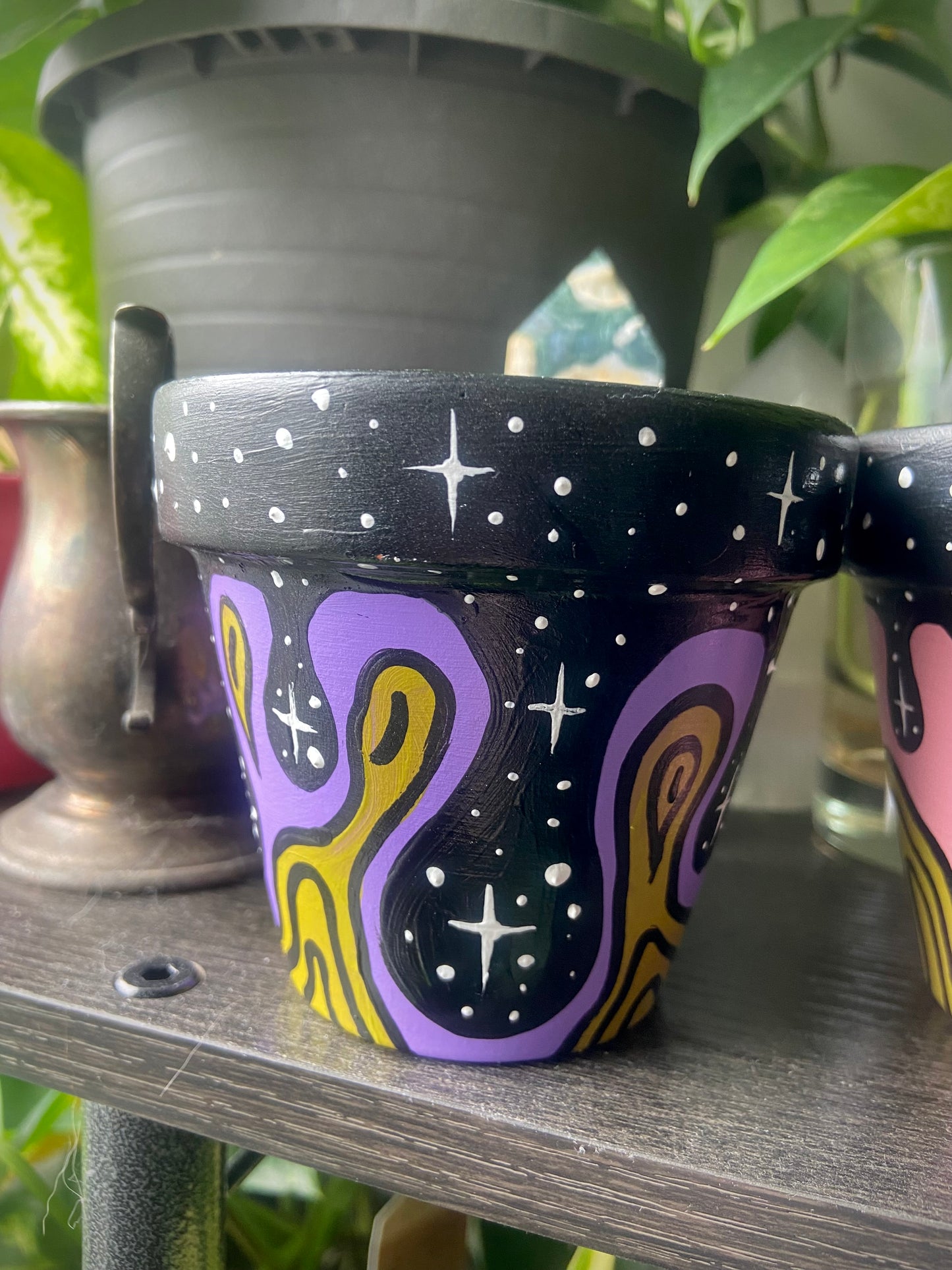 3 Inch Hand Painted Pot