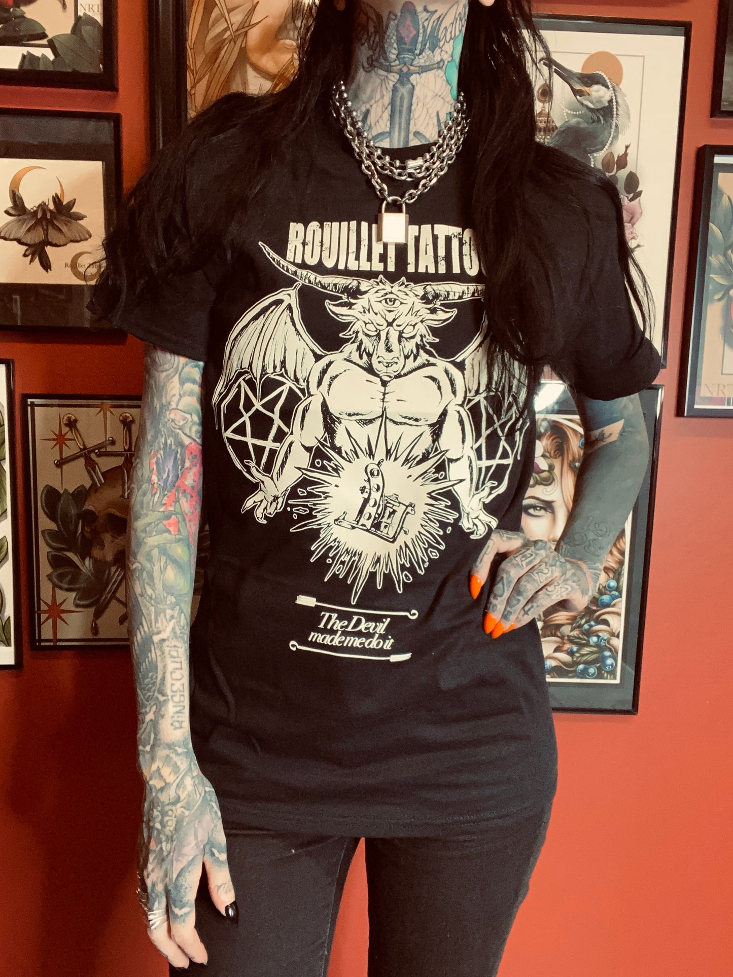 Rouillet Tattoo The Devil Made Me Do It Tee