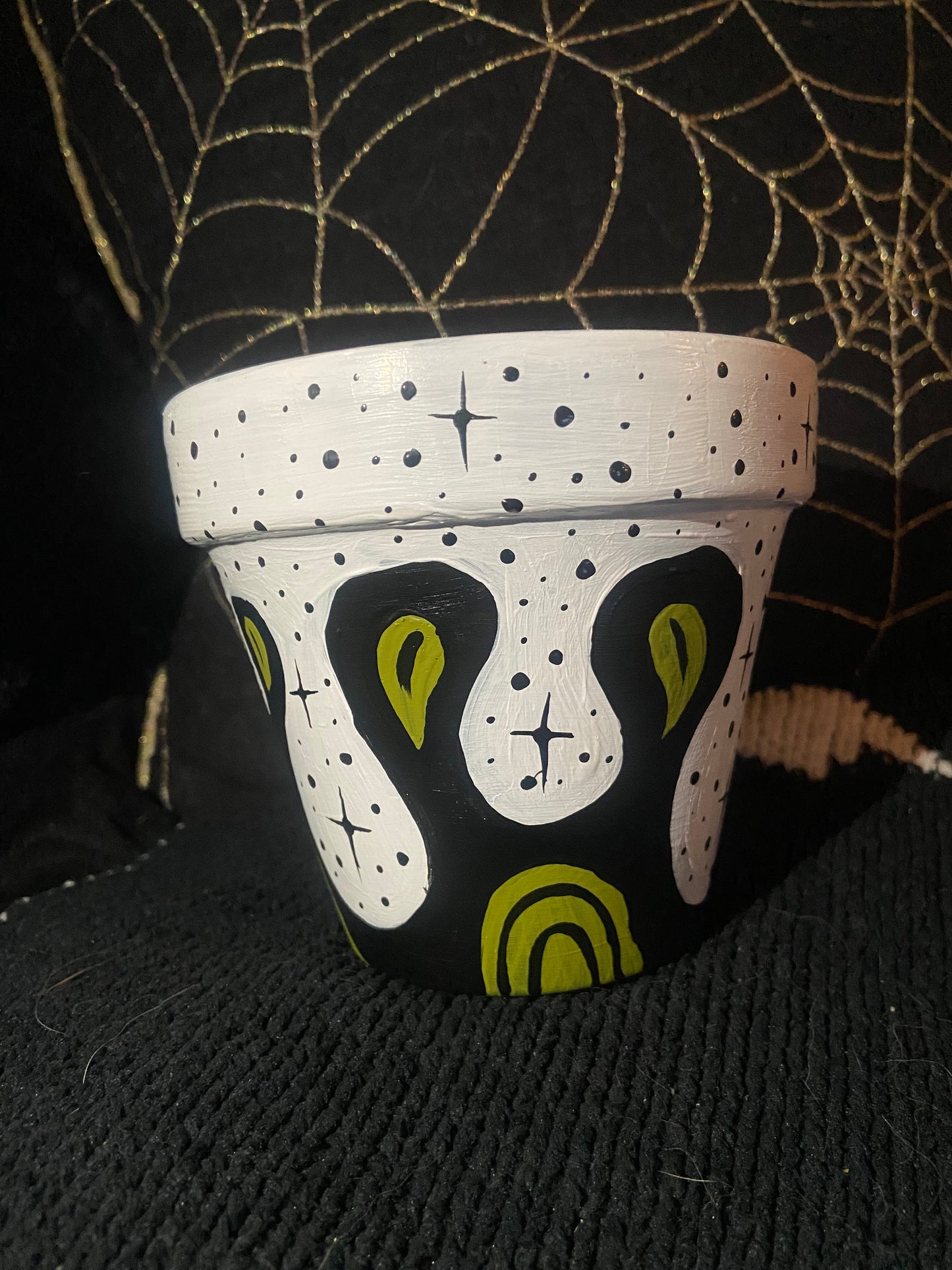 4 Inch Hand Painted Slime Pot