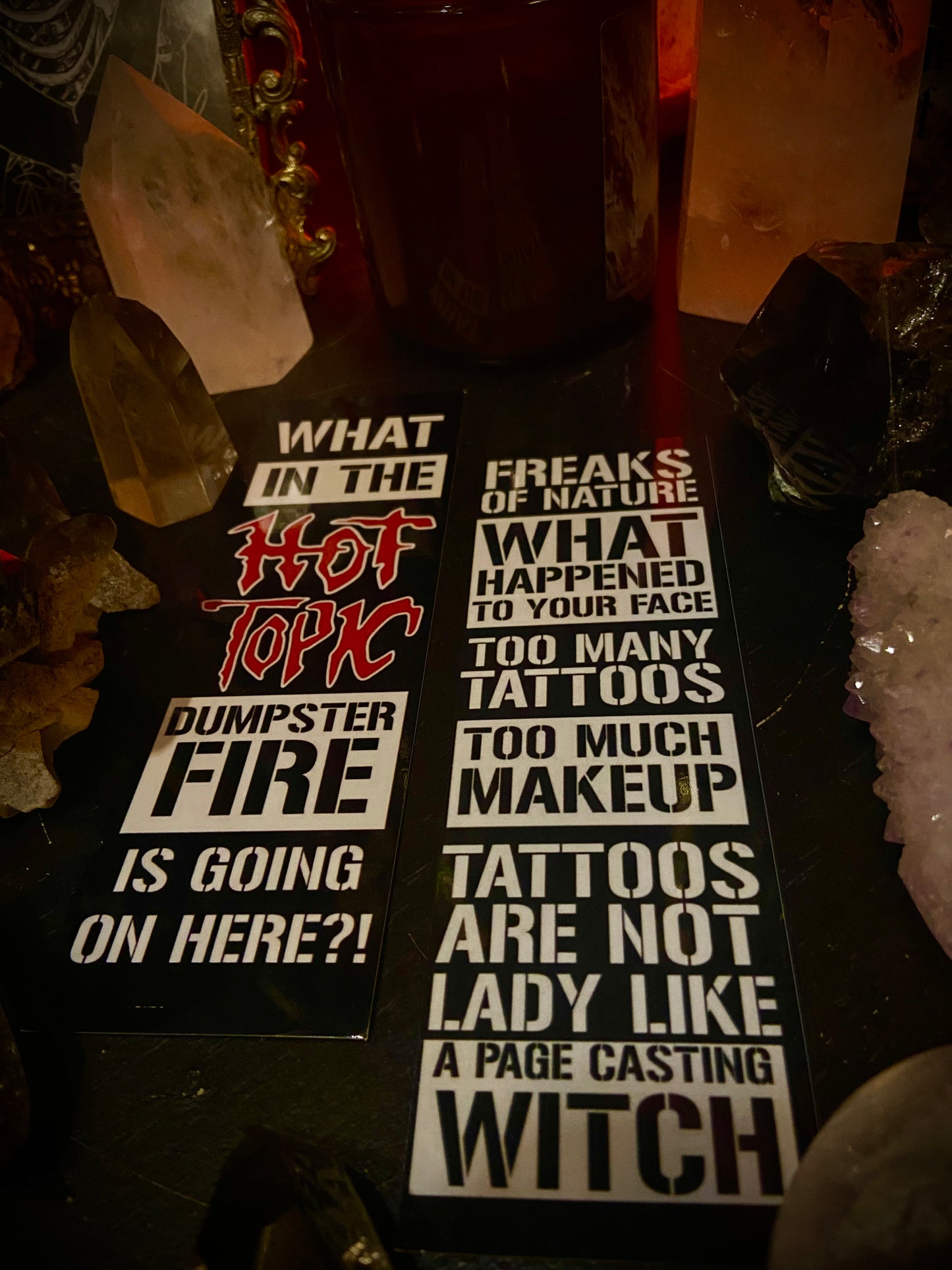 What In The Hot Topic Dumpster Fire Bookmark